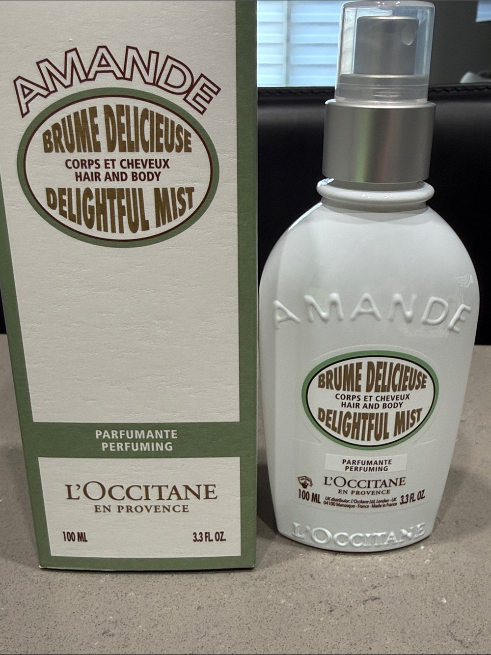 L'OCCITANE Amande Delightful Hair & Body Mist, new/unopened
